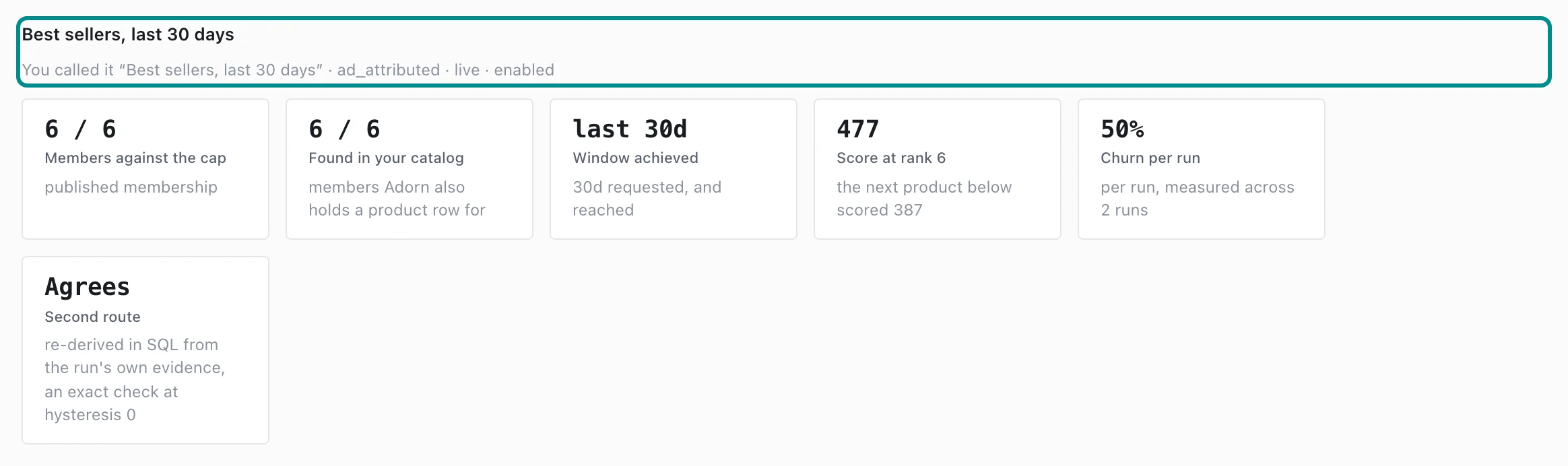 Insights, Segments, with the Best sellers section marked.